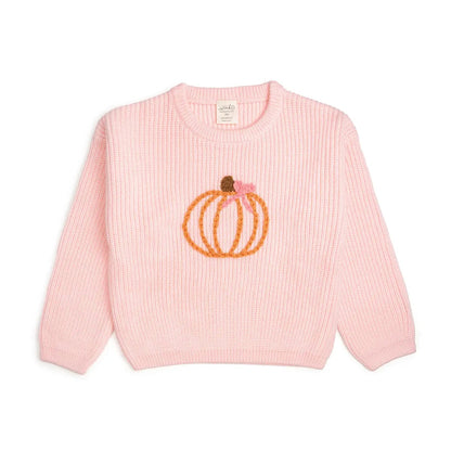 Coquette Pumpkin Knit Sweater - Pink