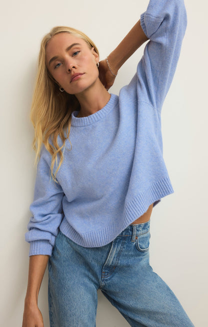 Coming Up Sweater - Light Blue