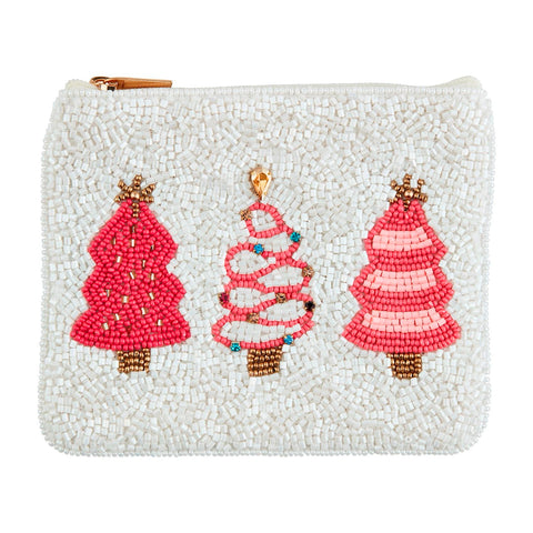 Holiday Tree Beaded Bag