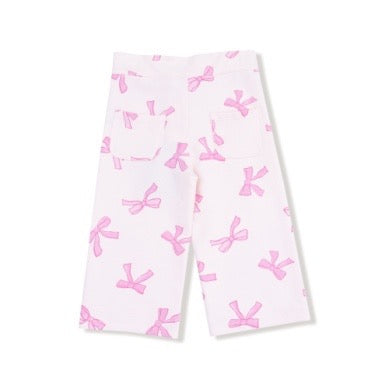 High Waisted Wide Leg Pant With Button Fly - Pretty Bows