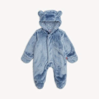 Blue Blossom Minky Bear Footie