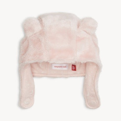 Pink Blossom Minky Bear Hat