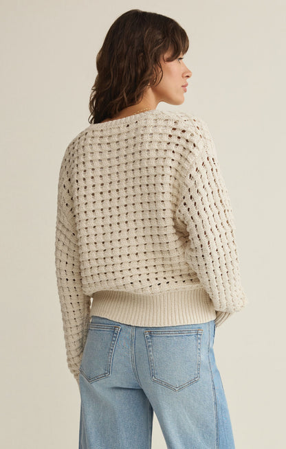 Logan Sweater Jacket - Crystal