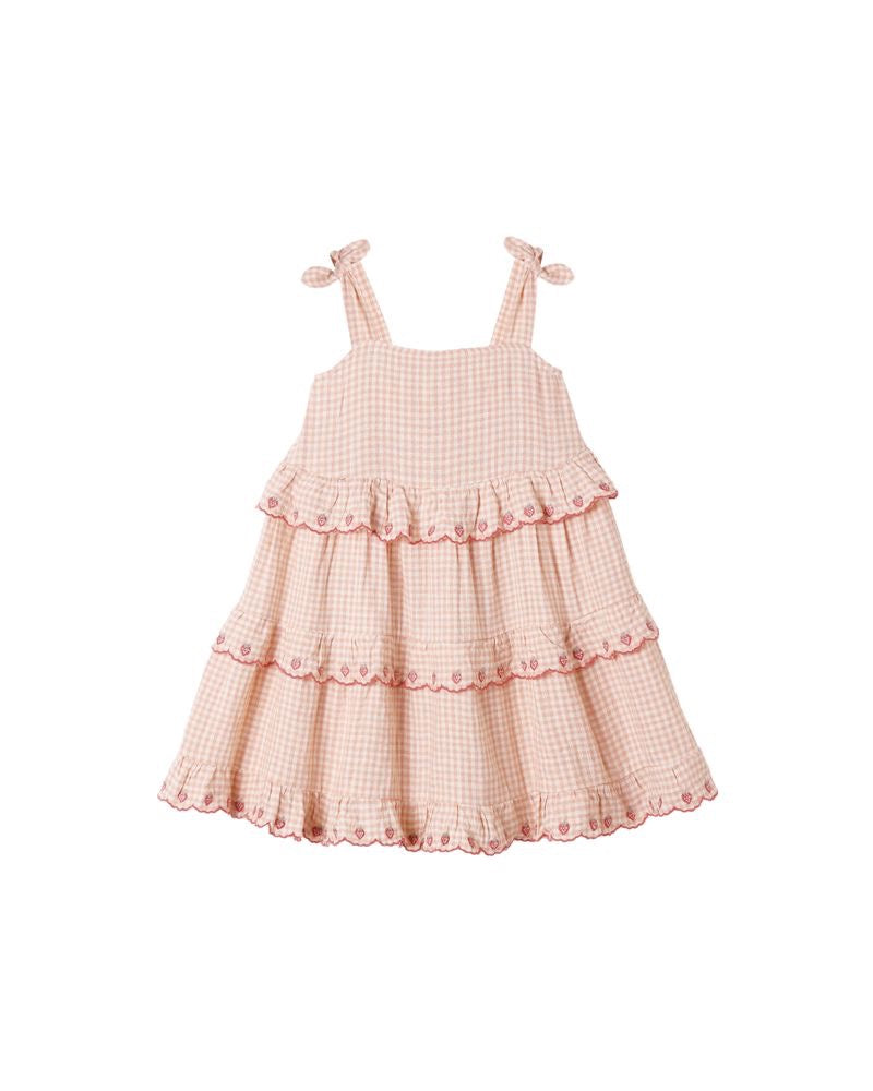 Ruffled Swing Dess - Petal Gingham