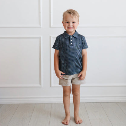 Kyle Polo - Navy Geometric