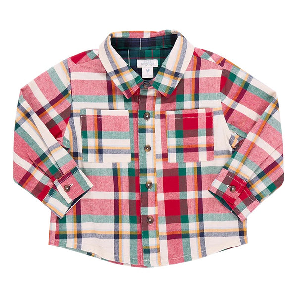 Boys Jack Shirt - Holiday Tartan