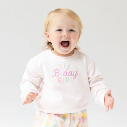 Birthday Girl Embroidered Sweatshirt