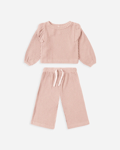 Ruffle Cozy Set - Rose