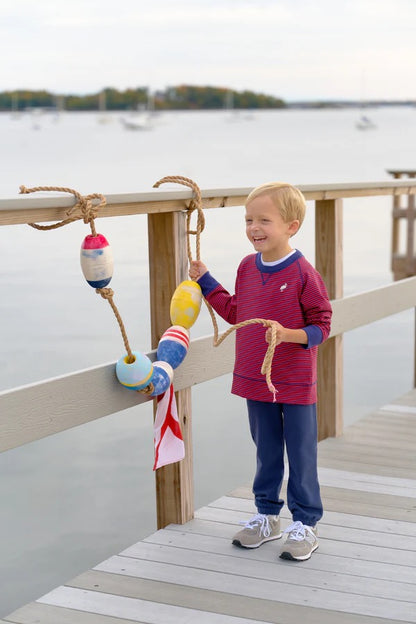 Gates Sweeney Sweatpants - Nantucket Navy with Richmond Red Stork