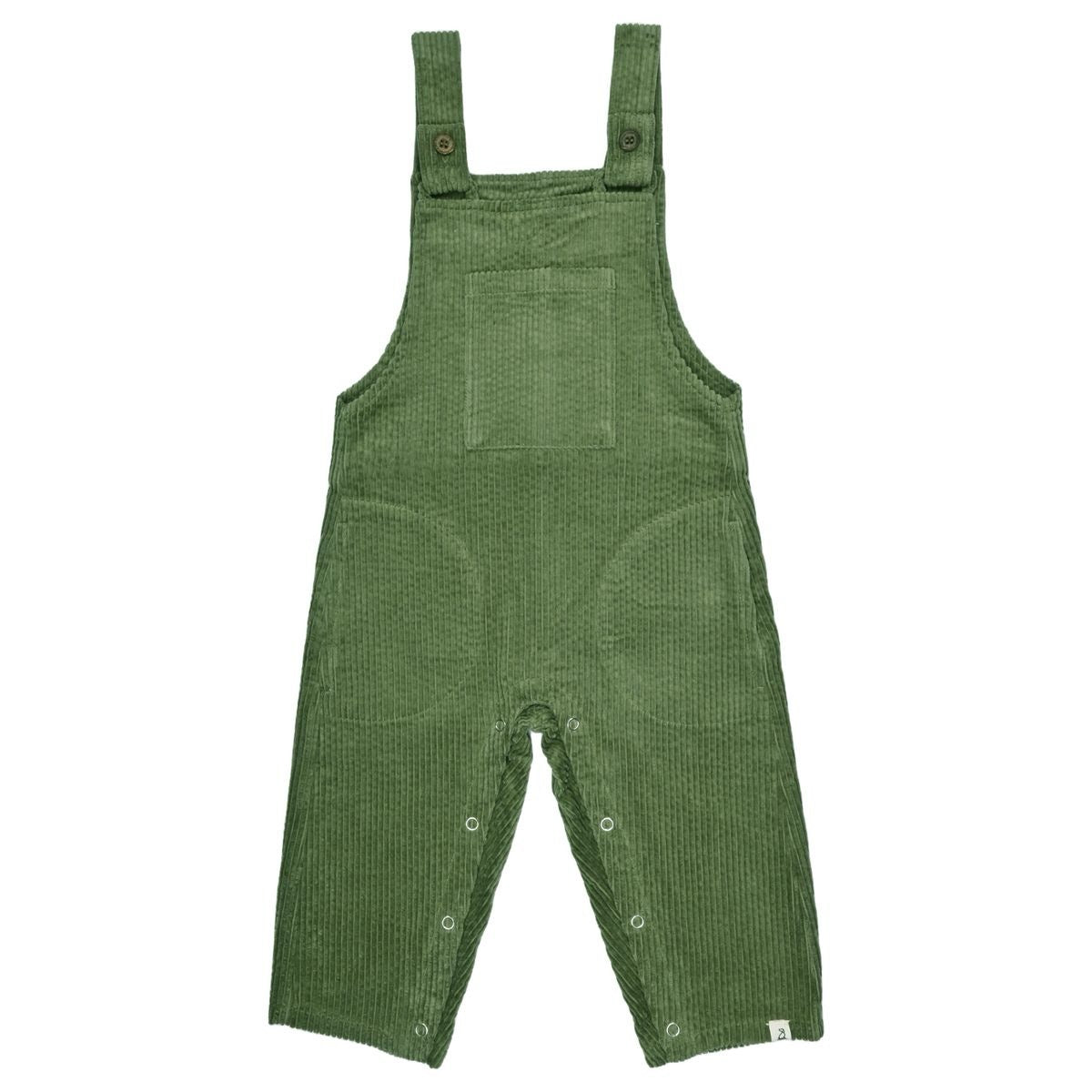 Chunky Cord Overalls - Olive