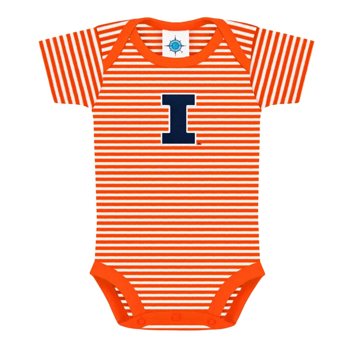 Illinois Fighting Illini Striped Bodysuit