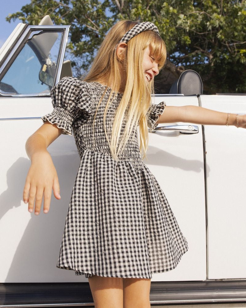 Louise Dress - Black Check