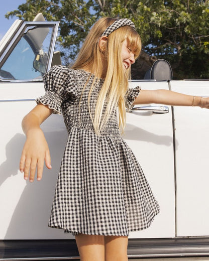 Louise Dress - Black Check