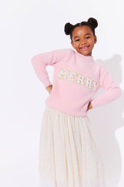Pink Merry Pearl Sweater