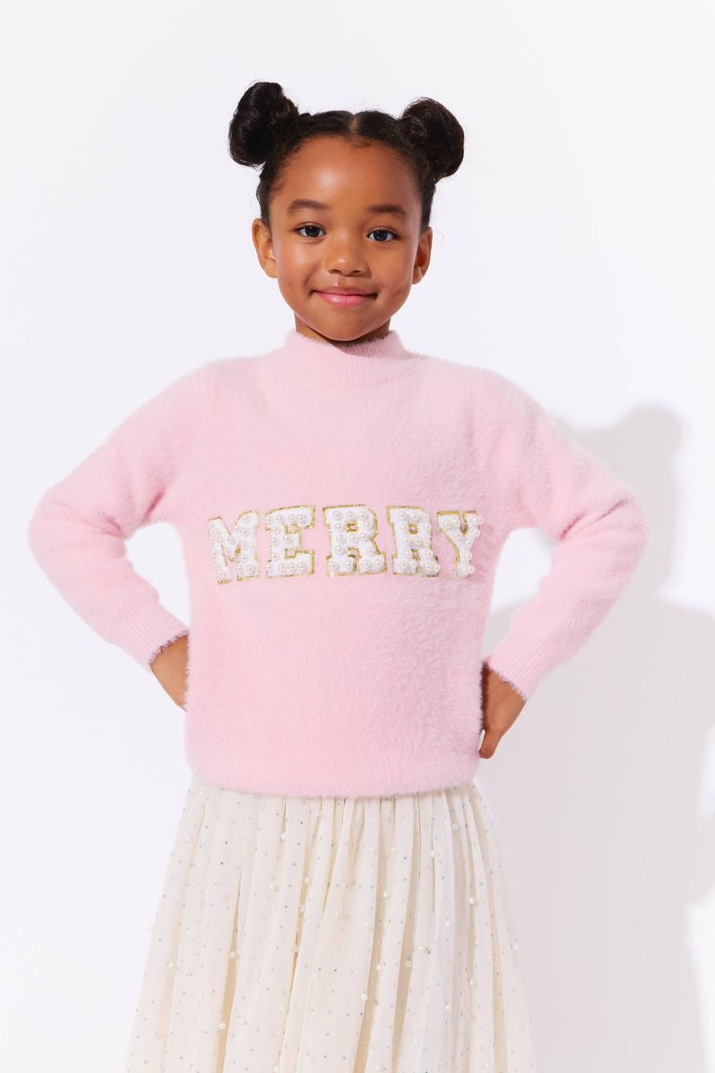 Pink Merry Pearl Sweater