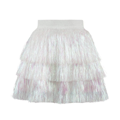 Snow Shimmer Tinsel Skort