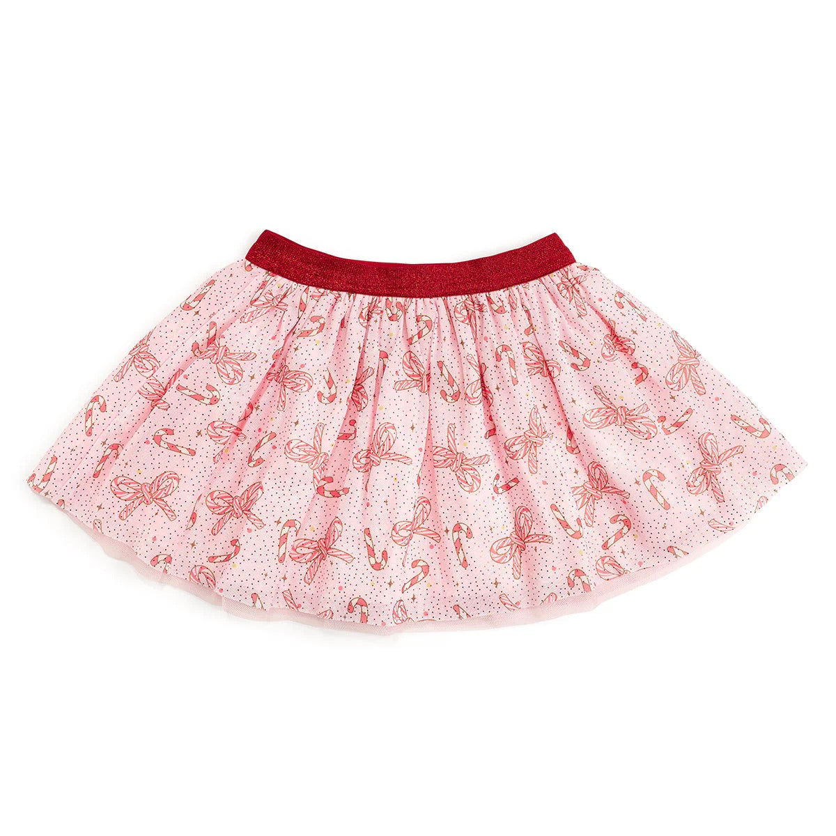 Candy Cane Bow Printed Tutu