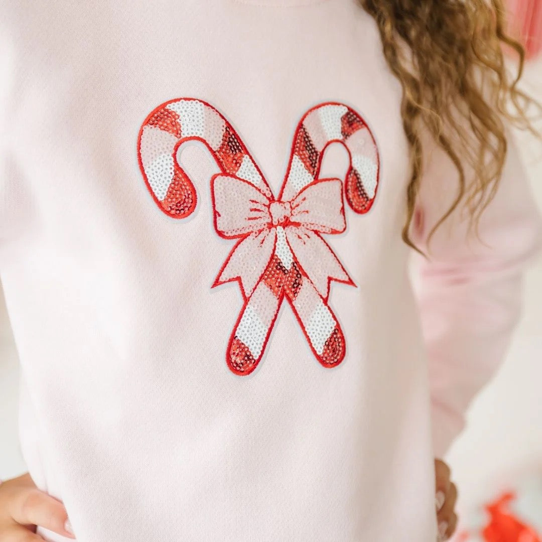 Candy Cane Patch Sweatshirt