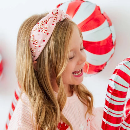 Candy Cane Gemstone Headband - Women's/Kids