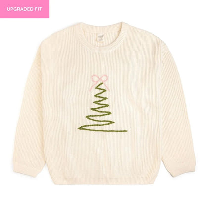 Christmas Tree Knit Sweater - Women's