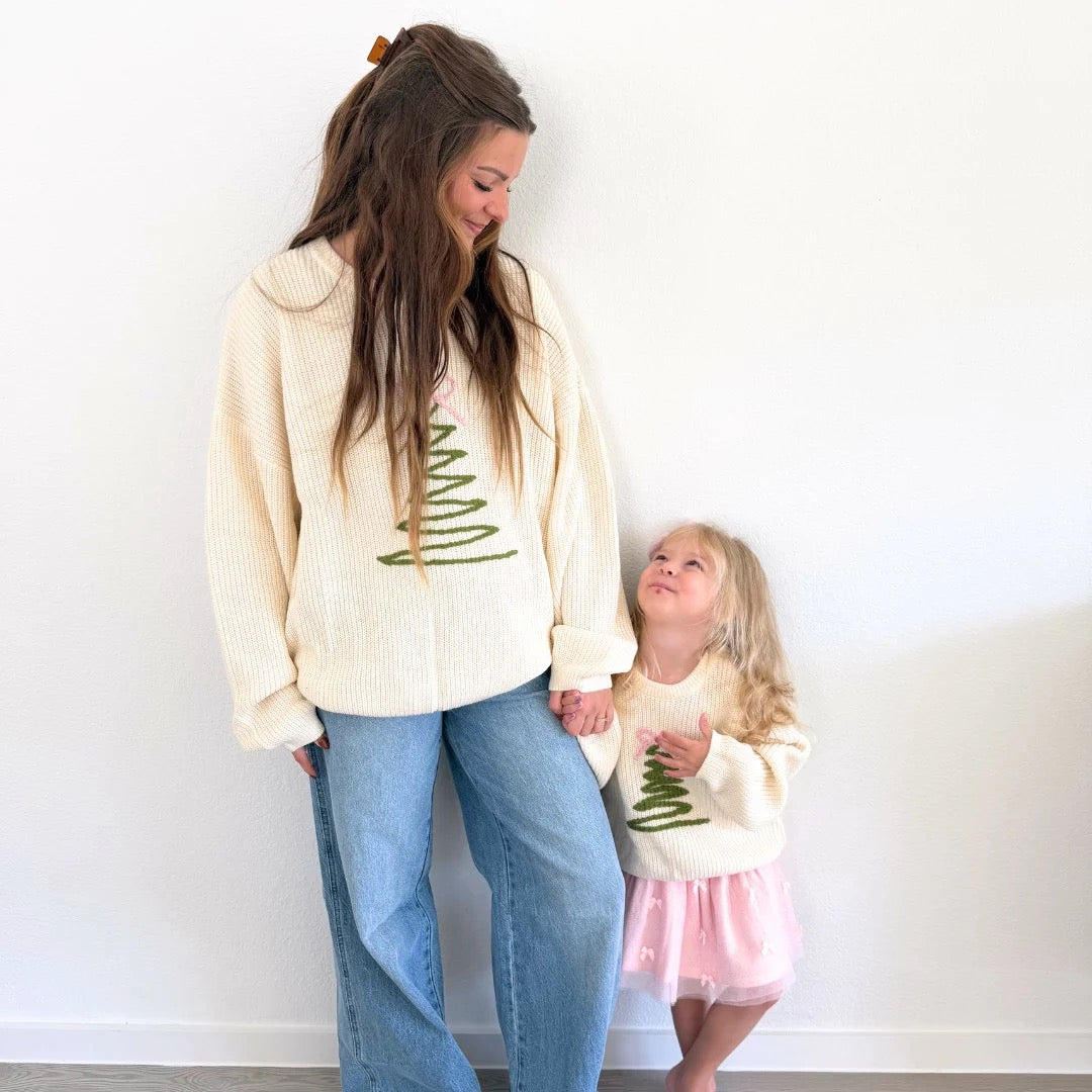 Christmas Tree Knit Sweater - Women's