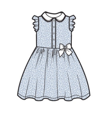 Linen Dress With Peter Pan Collar