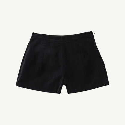 Sally Mae Shorts - Black (Velveteen)