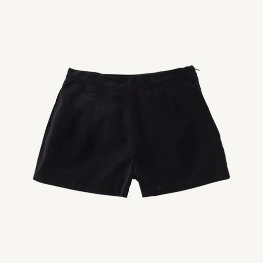 Sally Mae Shorts - Black (Velveteen)