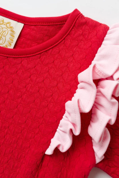 Leigh Ann Angel Sleeve Romper (Quilted)