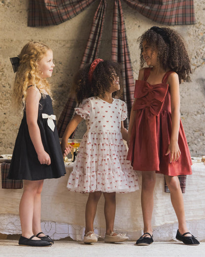 Dottie Dress - Red Bows