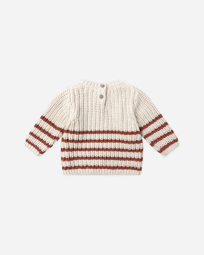 Rex Sweater - Cranberry Stripe