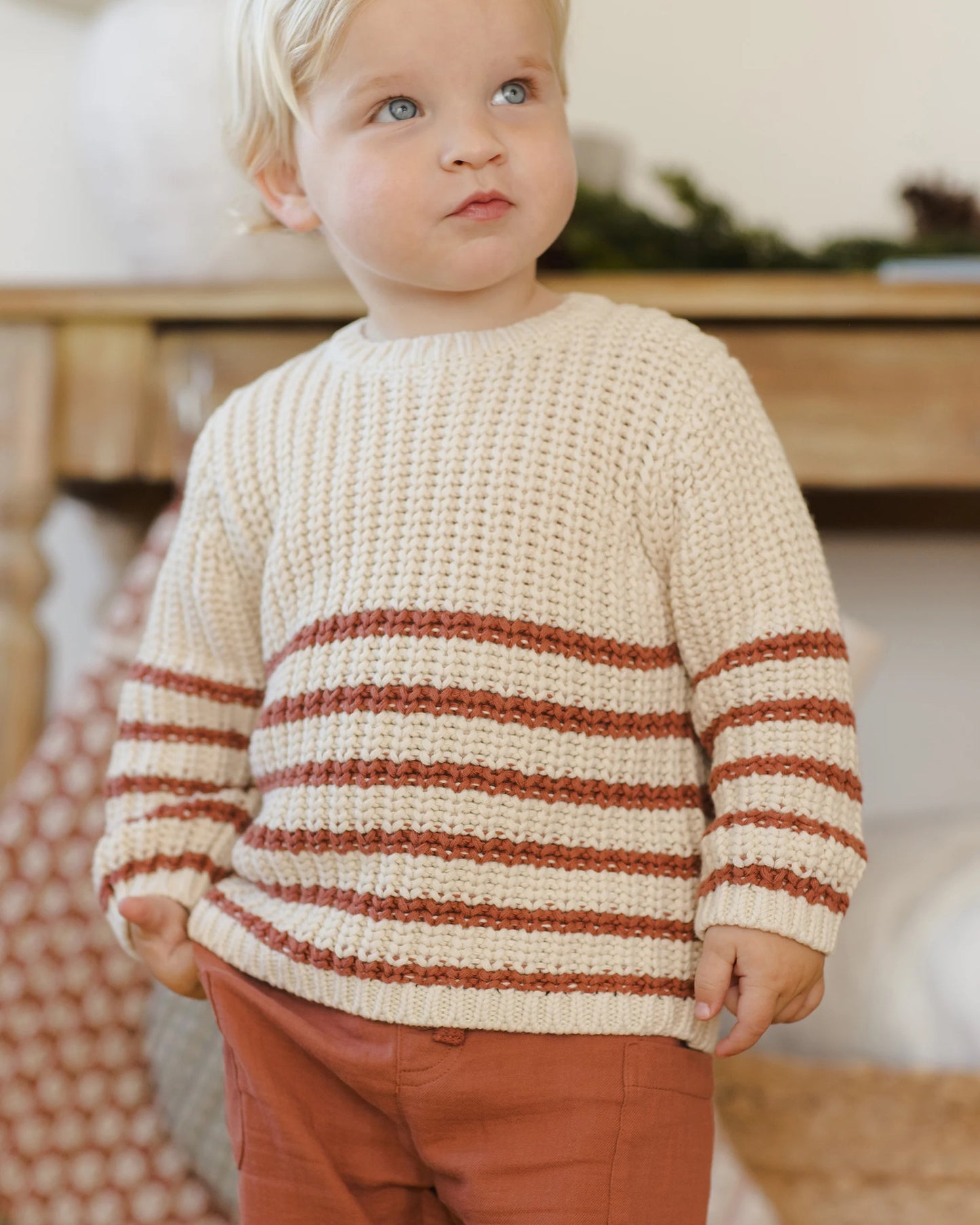 Rex Sweater - Cranberry Stripe