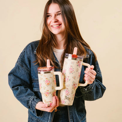 Lifestyle Flip Straw Tumbler-Endless Daydream Cream - 40 or 20 oz