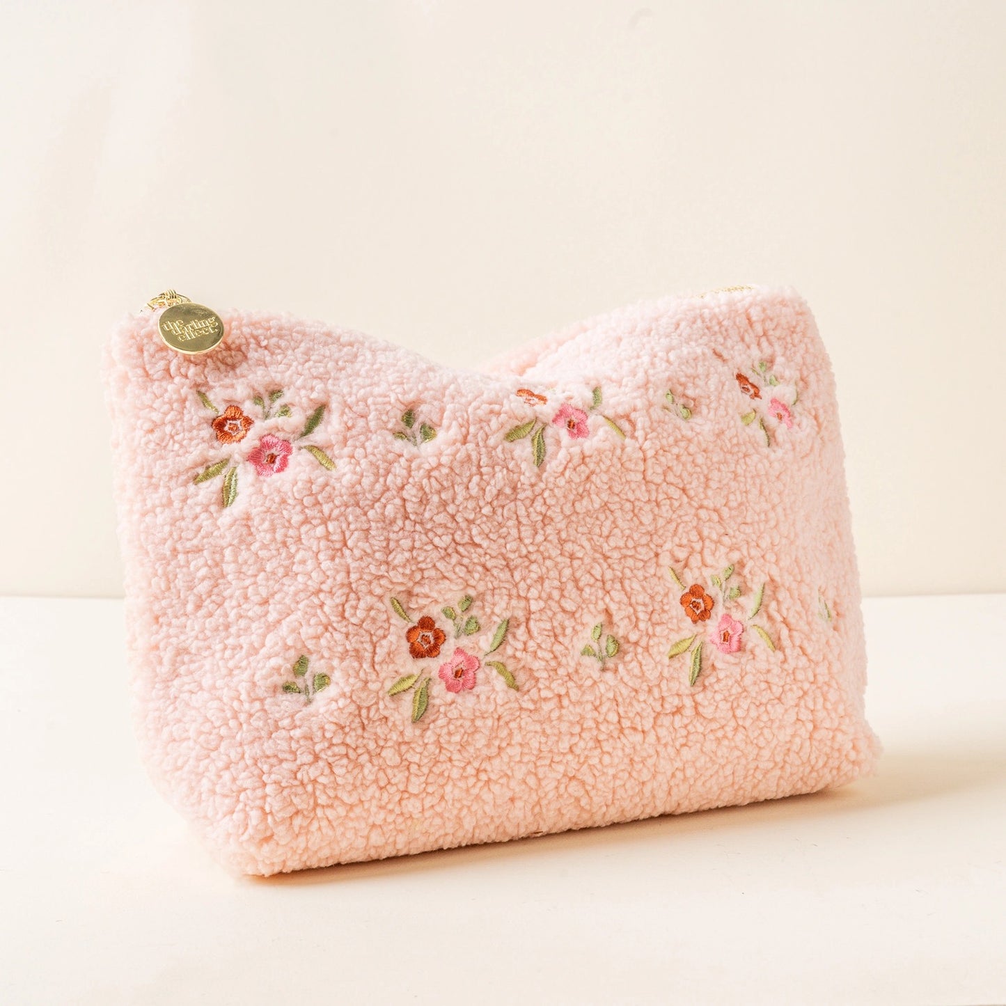 Teddy Pouch - Dainty Floral Pink