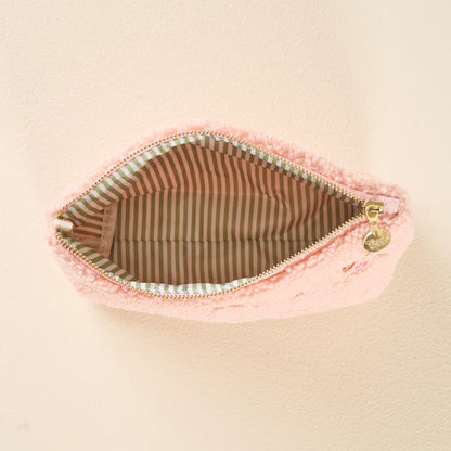 Teddy Pouch - Dainty Floral Pink