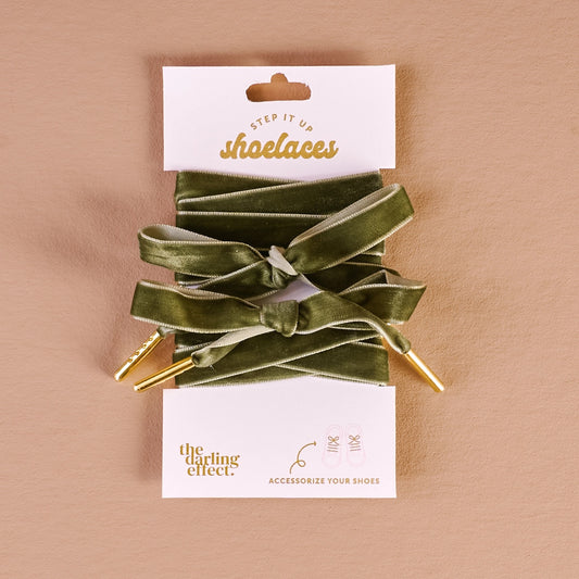 Step it up Shoelaces - Velvet Green