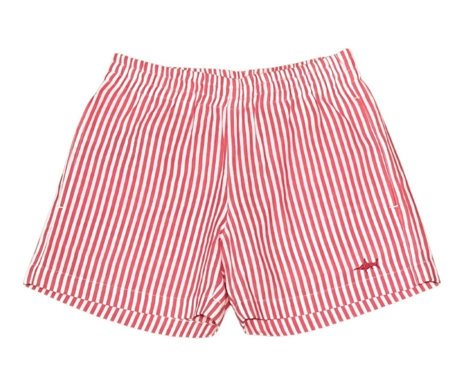 Naples Shorts - Red Seersucker