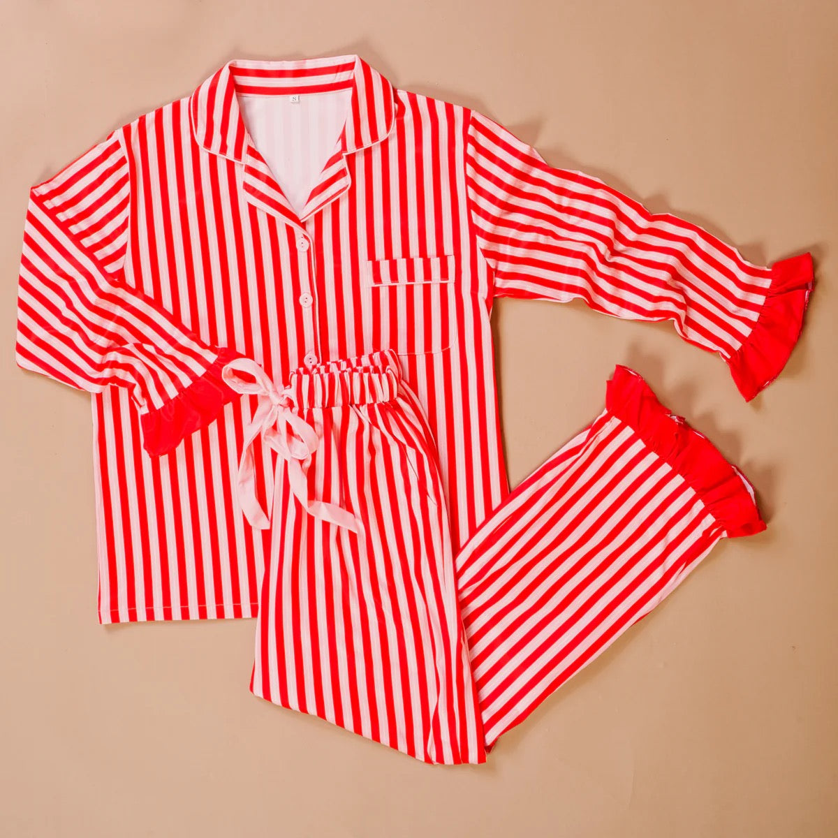 Sweet Dreams Pajama Set - Peppermint Stripe