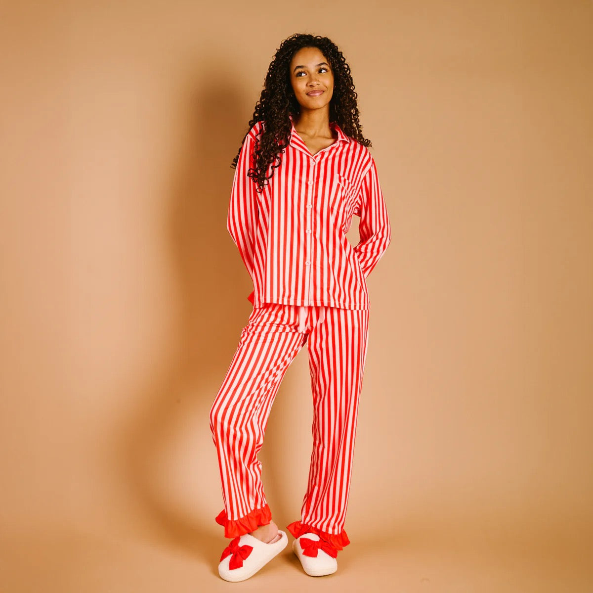 Sweet Dreams Pajama Set - Peppermint Stripe