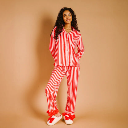 Sweet Dreams Pajama Set - Peppermint Stripe