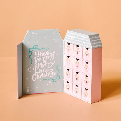 Holiday Advent Calendar + Mini Christmas Tree Bundle - Coquette Christmas Ornament Calendar