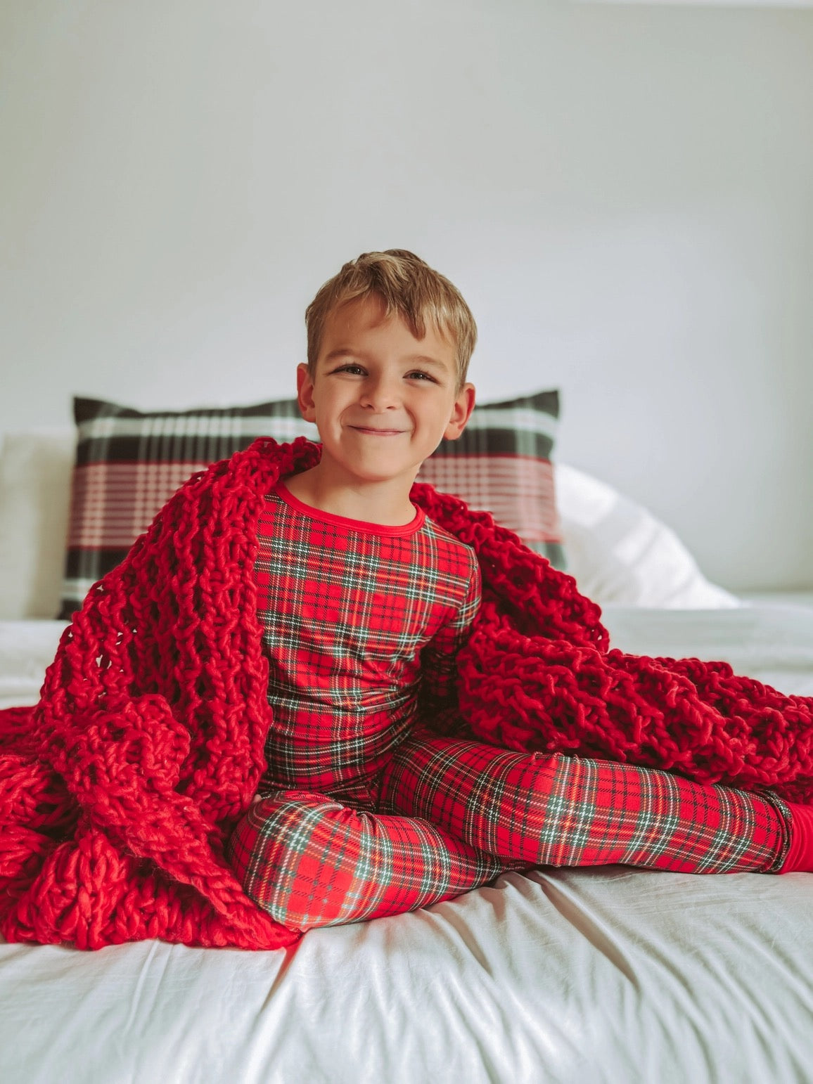 2 Piece Pajama Set - Cozy Check