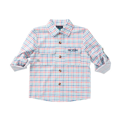 Boy's Fishing Shirt - Summer Plaid