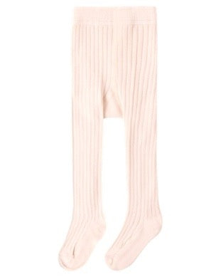 Ribbed Tights - Petal