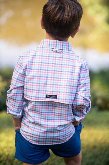 Boy's Fishing Shirt - Summer Plaid