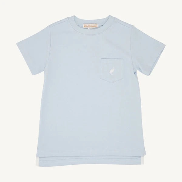 Carter Crewneck - Buckhead Blue/Worth Ave White