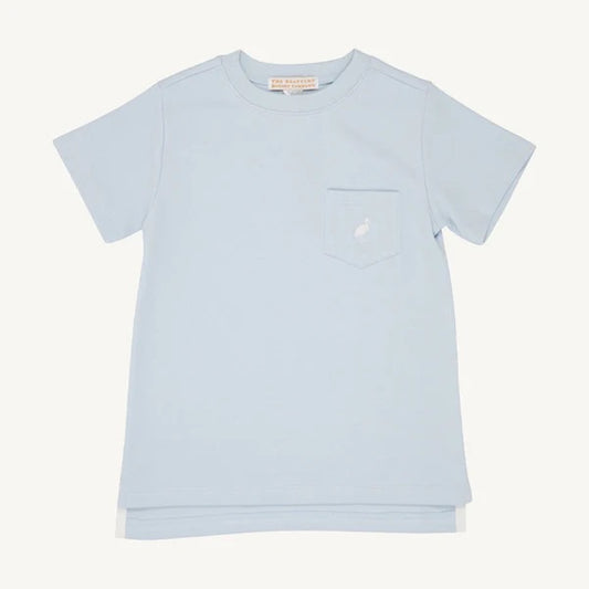 Carter Crewneck - Buckhead Blue/Worth Ave White