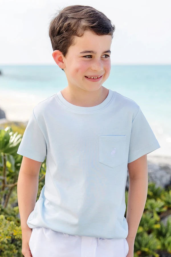 Carter Crewneck - Buckhead Blue/Worth Ave White