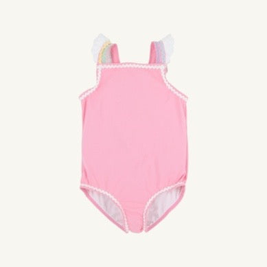 Long Bay Bathingsuit - Hamptons Hot Pink/Worth Ave White/Multicolor