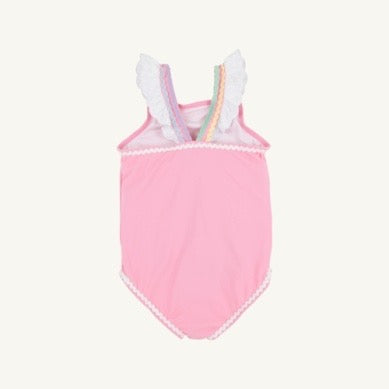 Long Bay Bathingsuit - Hamptons Hot Pink/Worth Ave White/Multicolor
